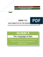 6 - Module 6 - The Language of Sets