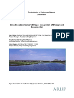 Broadmeadow Estuary Bridge: Integration of Design and Construction