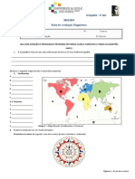 Teste - Diagnostico - Geografia - 8ANO