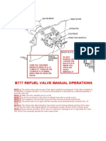 B777 Refuel Valve Manual Ops