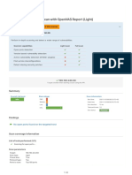 Network Vulnerability Scan With Openvas Report (Light)