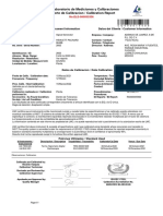 LMC Laboratorio de Mediciones y Calibraciones Reporte de Calibracion / Calibration Report