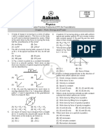 Physics: Chapter - Work, Energy and Power Chapterwise Practise Problems (CPP) For Foundations