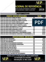 Tabela de Referencia Aepchave