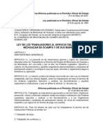 Ley de Los Trabajadores Al Servicio Del Estado Ref 4 May 2021