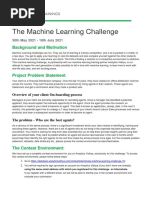 The Machine Learning Challenge: Background and Motivation