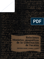 Relaciones J Histórico Geográficas de La Gobernación