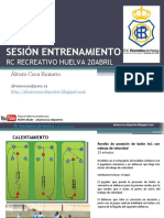 Sesion de Entrenamiento: Recreativo Huelva