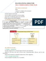 Organizational Behavior: Chapter 6: Understanding Work Team