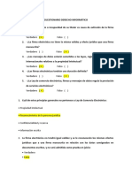 Cuestionario Derecho Informático II Parcial