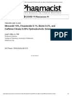 Minoxidil 10%, Finasteride 0.1%, Biotin 0.2%, and Caffeine Citrate 0.05% Hydroalcoholic Solution