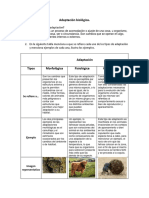 Adaptación Biológica - Mendiola Astrid