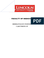 Faculty of Medicine: Dermatology Posting Case Write-Up