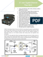 FNTU 761: E1 Over Gigabit Ethernet Fiber MUX