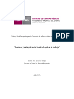 Lesiones y Su Implicancia Medico-Legal en El Trabajo