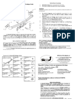 Instruction de Montage Et D'exploitation Du Dispositif D'attelage À Boule Instructions de Montage