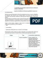 Evidencia 1. Cuadro Comparativo, Identificar Los Elementos Aplicables A Un Proceso de Automatización.