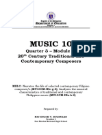 Music 10: Quarter 3 - Module 3: 20 Century Traditional and Contemporary Composers