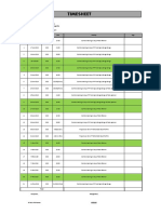 Time Sheet - XLSX Boski