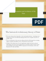 State Formation and Evolution of The State