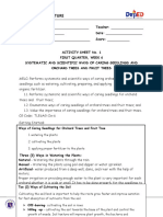 Tle 6 Agriculture: Ways of Caring Seedlings For Orchard Trees and Fruit Tree