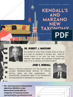 Kendall'S AND Marzano NEW Taxonomy: Prepared By: Jonalyn I. Camila (GROUP 3)