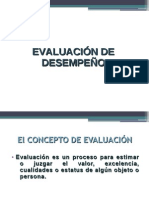 Evaluacion de Desmpeño