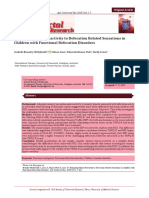 Examining Hyper-Reactivity To Defecation Related Sensations in Children With Functional Defecation Disorders