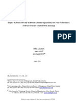 Impact of Board Diversity On Boards' Monitoring Intensity and Firm Performance: Evidence From The Istanbul Stock Exchange