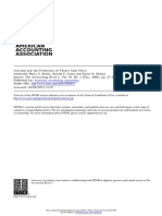 Barth, M. E., Cram, D, P., & Nelson, K. K. 2001. Accruals and The Prediction of Future Cash Flow. The Accounting Review, 7 (1), 27-58