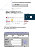 Access Application Gestion Commerciale: 1. Création de La Base GESTCO