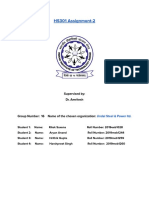 HS301 Assignment-2: Supervised By: Dr. Amritesh