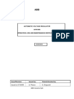 Automatic Voltage Regulator AVR100S Operation, Use and Maintenance Instructions