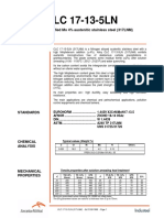 CLC 17-13-5LN: A 317LN Modified Mo 4% Austenitic Stainless Steel (317LNM)