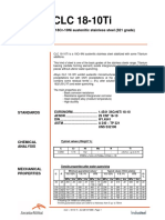 CLC 18-10ti: A Ti Stabilized 18Cr-10Ni Austenitic Stainless Steel (321 Grade)