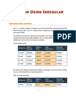 Rules For Using Irregular Verbs V2