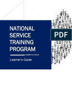 National Service Training Program: Learner's Guide