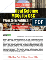 Political Science MCQs For CSS (Western Political Thought)