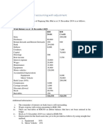 Chapter 11 Financial Accounting With Adjustment: Question 1 Fuguang