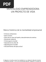 Mentalidad Emprendedora Un Proyecto de Vida