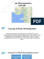 Route Determination Sap SD