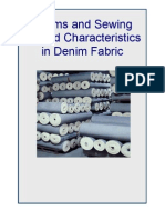 Seams and Sewing Thread Characteristics in Denim Fabric