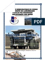 Cours de Projet D'une Mine A Ciel Ouvert PDF