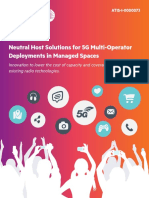 Neutral Host Solutions For 5G Multi-Operator Deployments in Managed Spaces