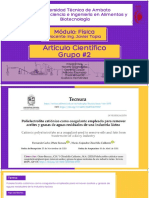 Universidad Técnica de Ambato Facultad de Ciencia e Ingeniería en Alimentos y Biotecnología