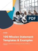 100 Mission Statement Templates Examples