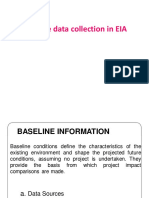 Baseline Data Collection in EIA