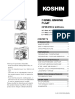 Diesel Engine Pump: Operation Manual