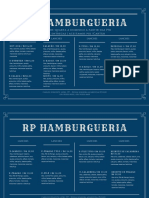 Cardápio RP Hamburgueria