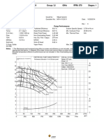 Model: JC Size: 4X6-14 Group: 3J 60Hz RPM: 870 Stages: 1: Operating Conditions Pump Performance